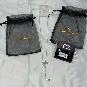 CZ by Kenneth Jay Lane Earrings and Necklace